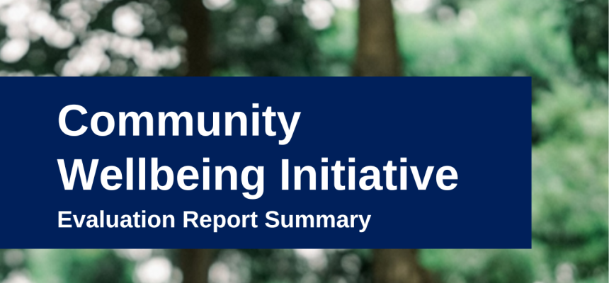 Community Wellbeing Initiative (CWI) Evaluation Report Summary